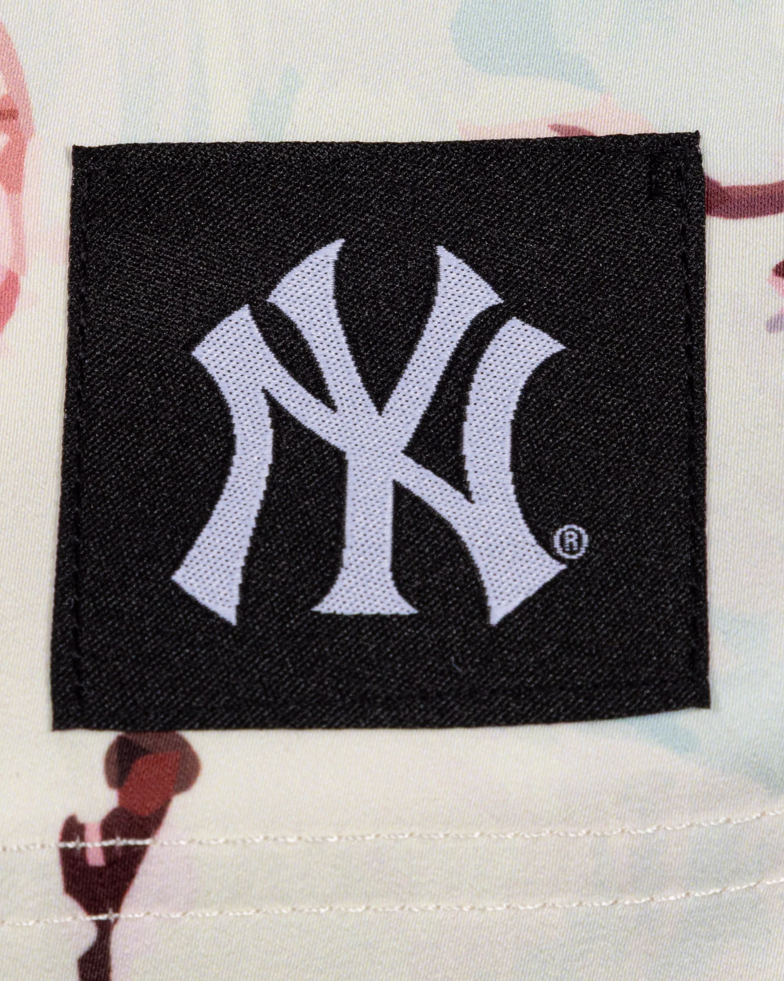 Cherry Blossom Baseball Diamond Lux Satin Shorts - New York Yankees - Image 3