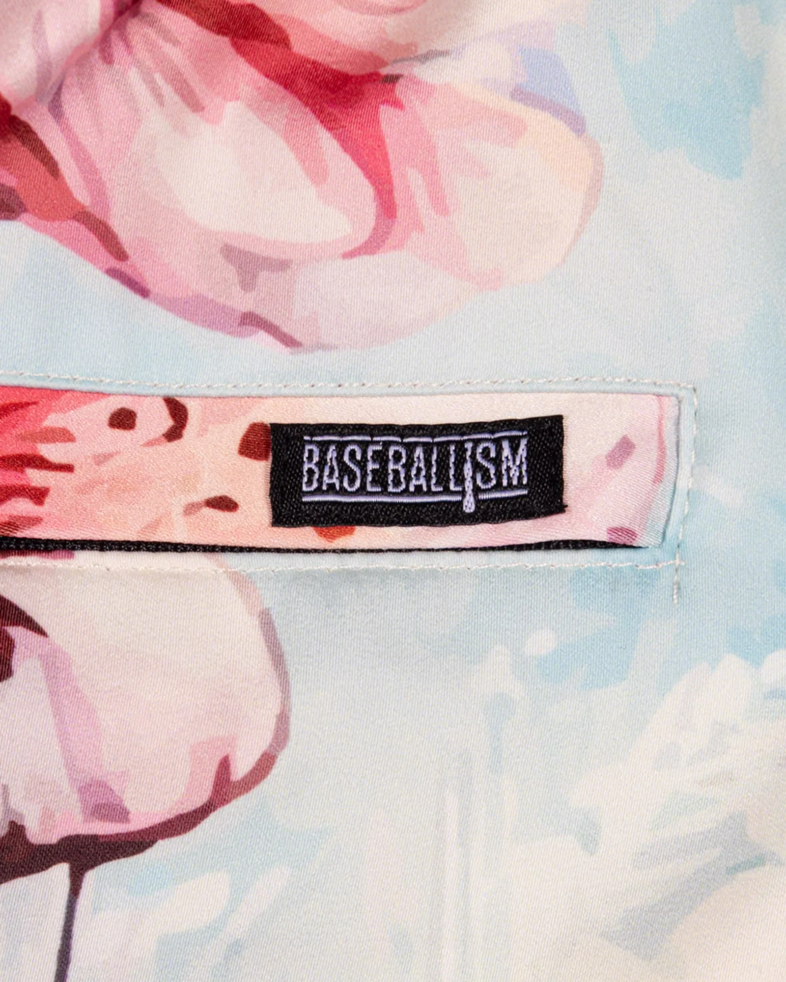 Cherry Blossom Baseball Diamond Lux Satin Shorts - San Diego Padres - Image 5