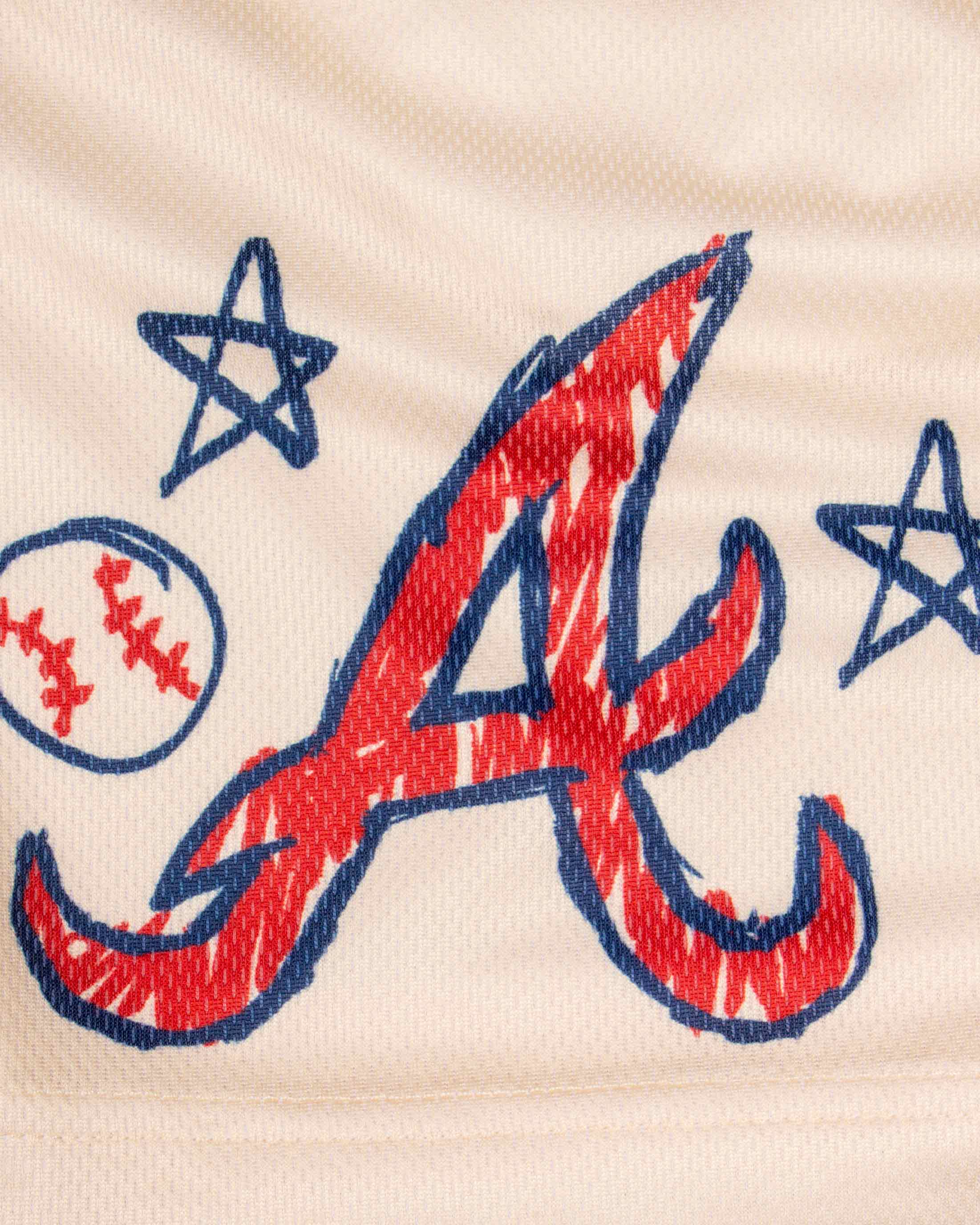 Crayon Series Diamond Air Youth Mesh Shorts - Atlanta Braves - Image 3