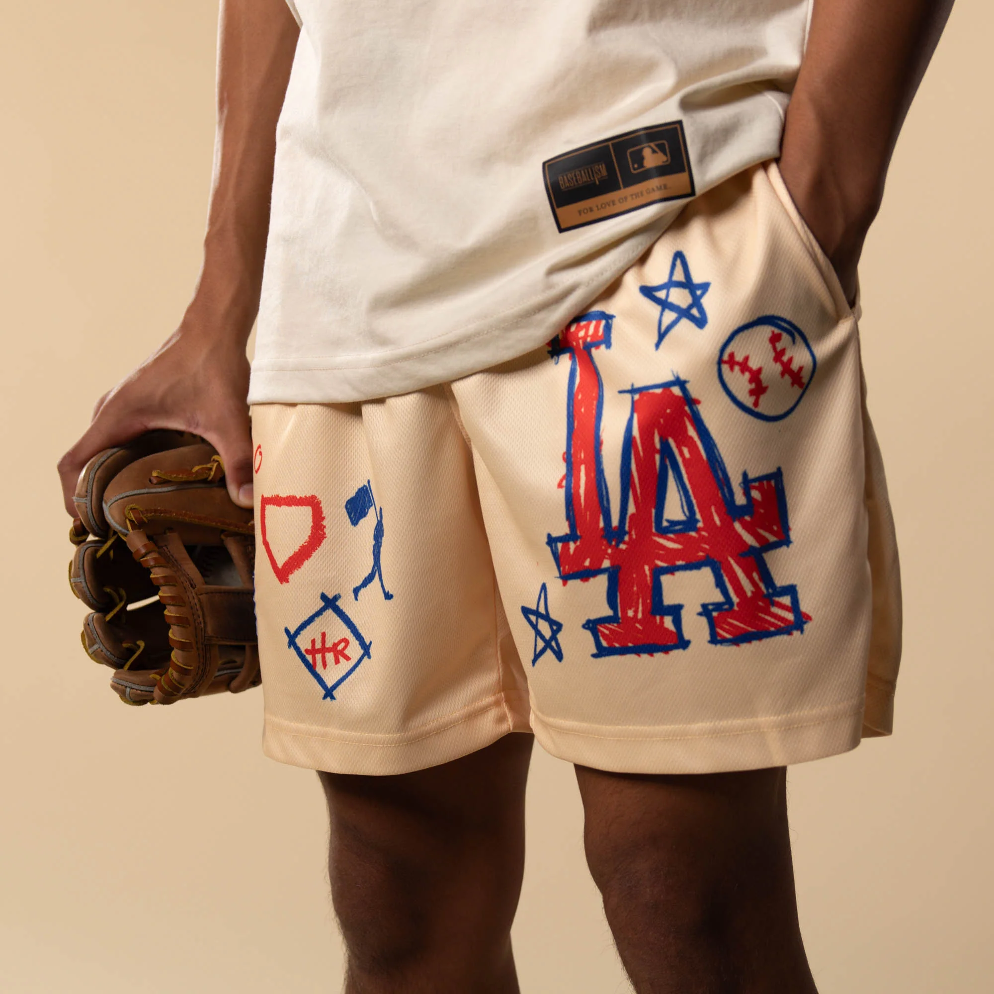 Crayon Series Diamond Air Youth Mesh Shorts - Los Angeles Dodgers - Image 7