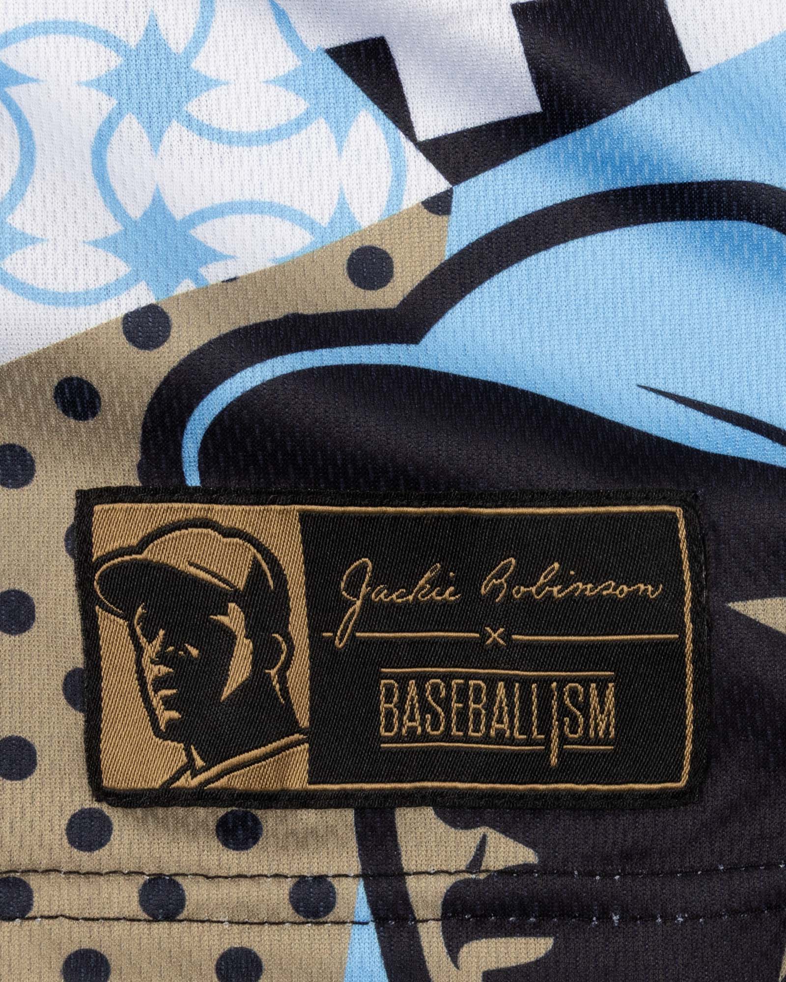 Jackie Robinson Front Page Diamond Air Mesh Shorts - Image 3