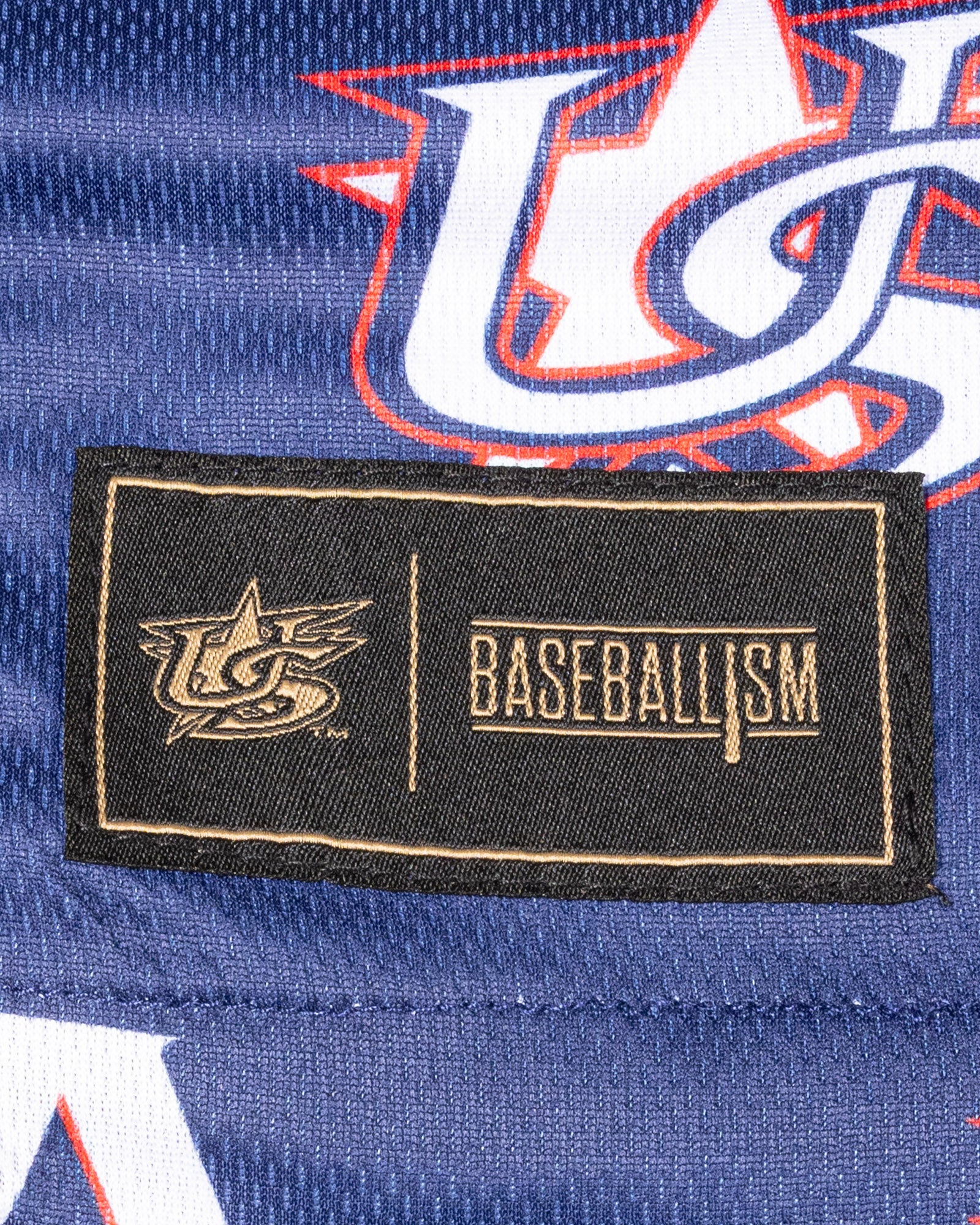 USA Pattern Diamond Air Youth Mesh Shorts (Navy) - Baseballism x USA Baseball - Image 5
