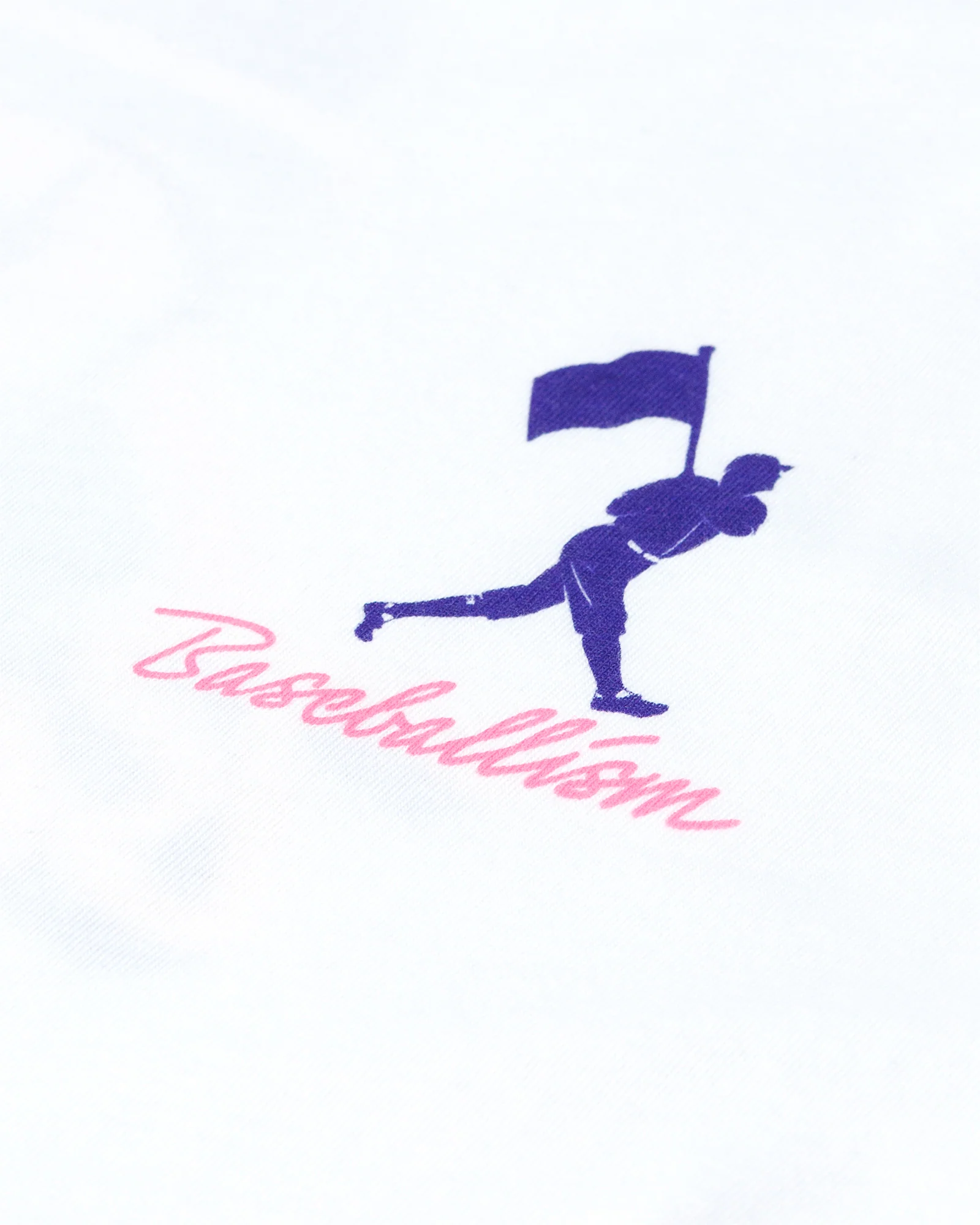 Yuvi Happy Place Baseballism T-Shirt - White - Image 3